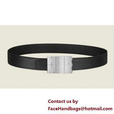 Hermes Typo belt buckle & Reversible leather strap 32 mm 01 2023